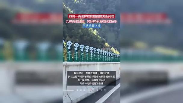 高速上熊猫图案装置引发争议，官方回应揭秘真相