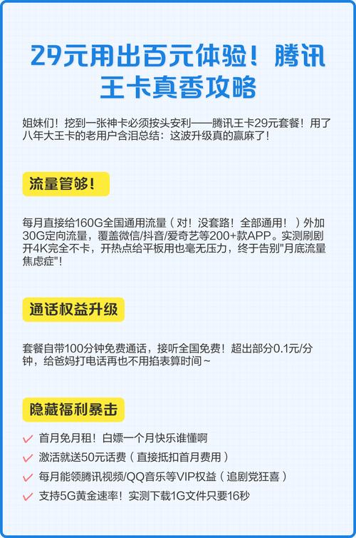 腾讯王卡套餐一般有哪些?