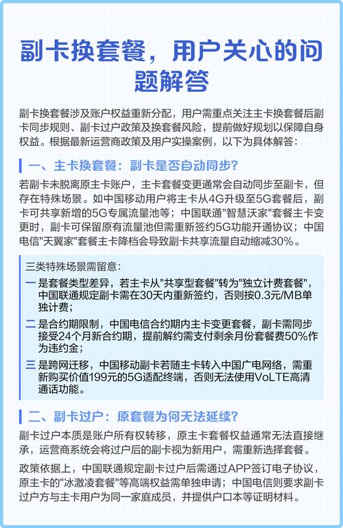 电信副卡怎么拆套餐包?