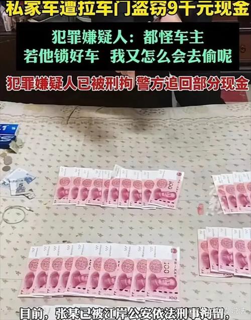男子偷30万藏备胎里被批捕