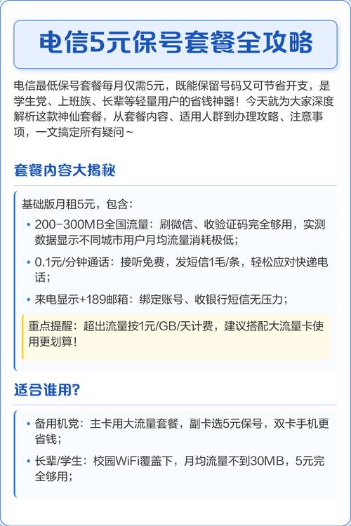 电信卡怎么更改保号套餐?