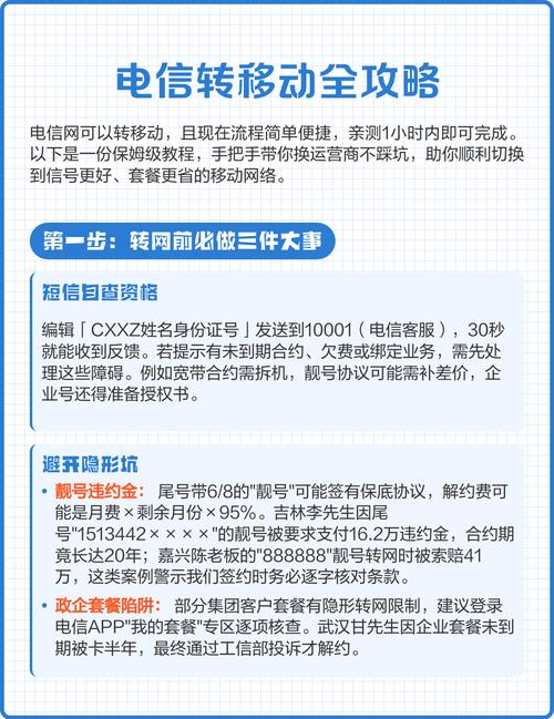 电信怎么转移动？低套餐卡如何办理？