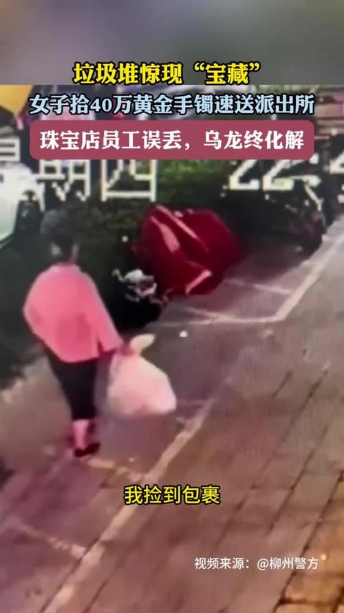 女子丢金项链 民警翻3吨垃圾找到