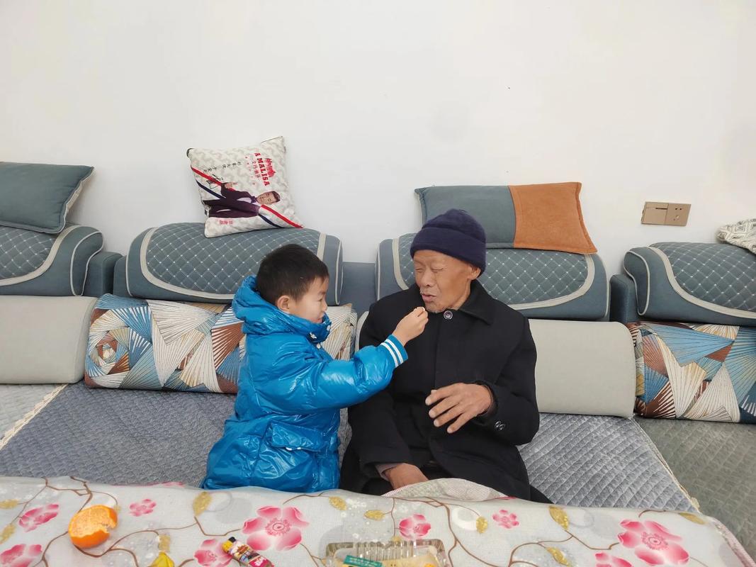 父子共度晚年时光，居家养老的幸福岁月