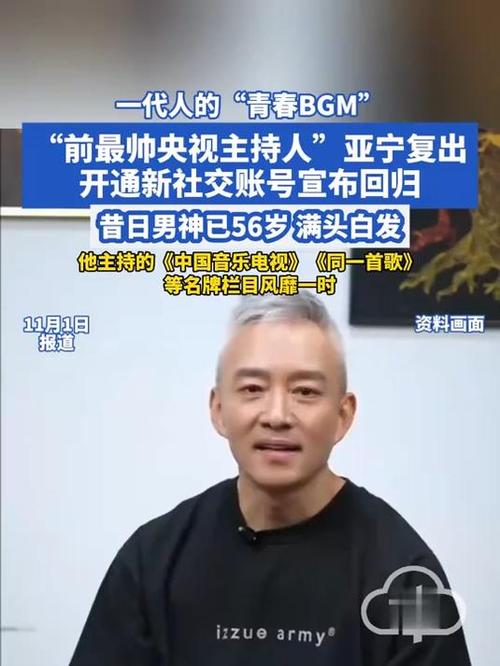 前最帅央视主持人重返荧幕