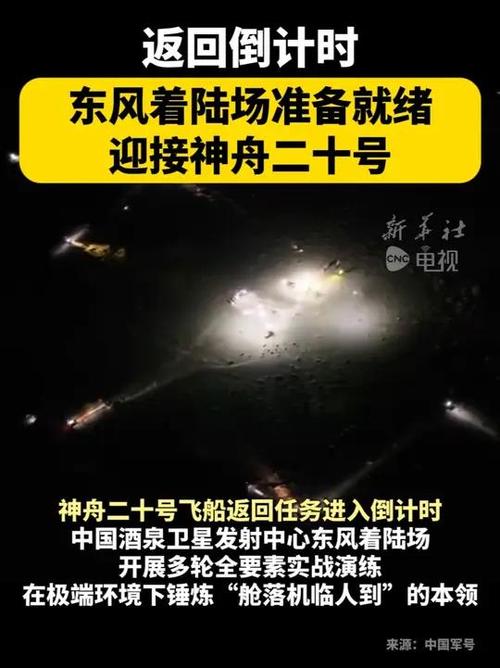 东风着陆场准备就绪迎接神舟二十号回家