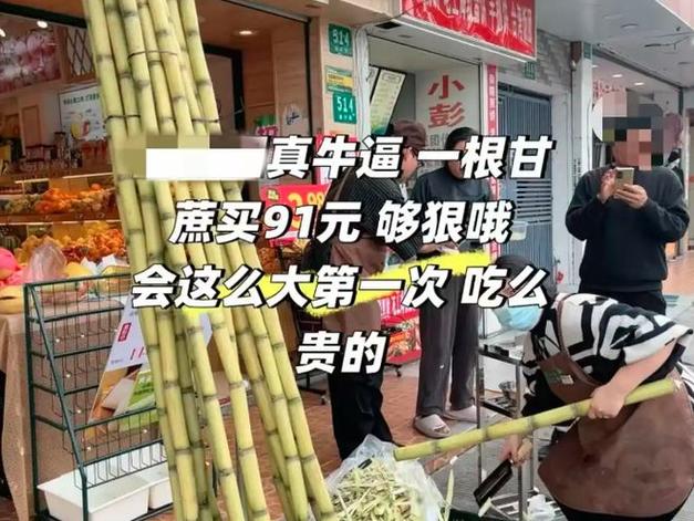 上海消费者高价购买甘蔗引发争议，91元只为一根甘蔗？