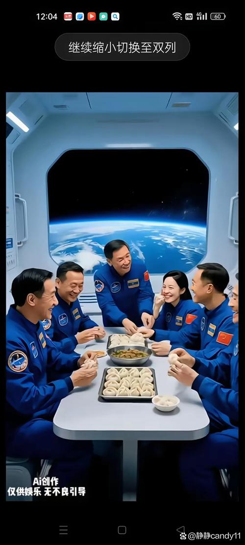中国航天员在太空烤鸡翅