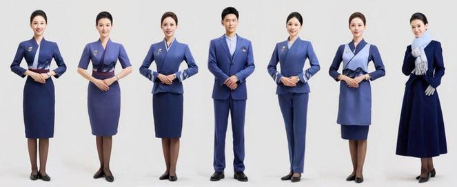 山航空姐羊毛衫制服风采展示