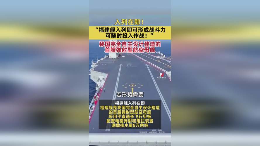 福建舰入列，中国海军力量再添新篇章