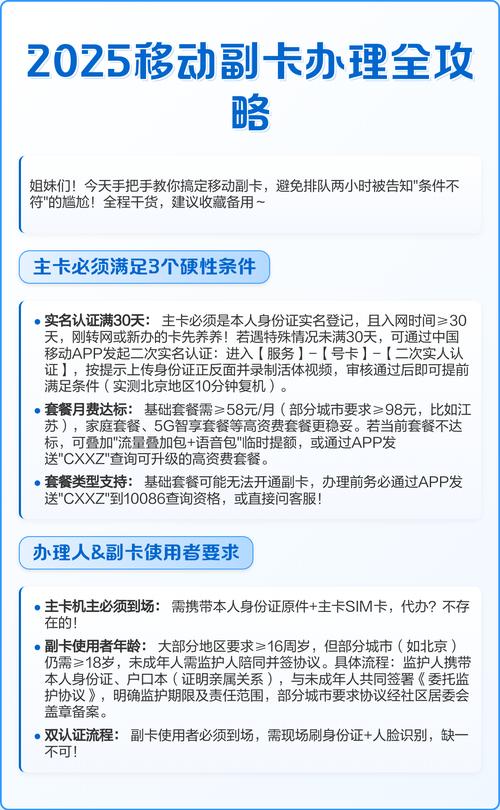 移动59套餐怎么绑副卡？