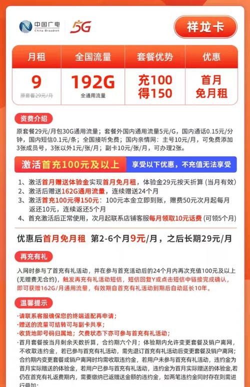 广电祥龙卡套餐有什么优惠？如何办理？