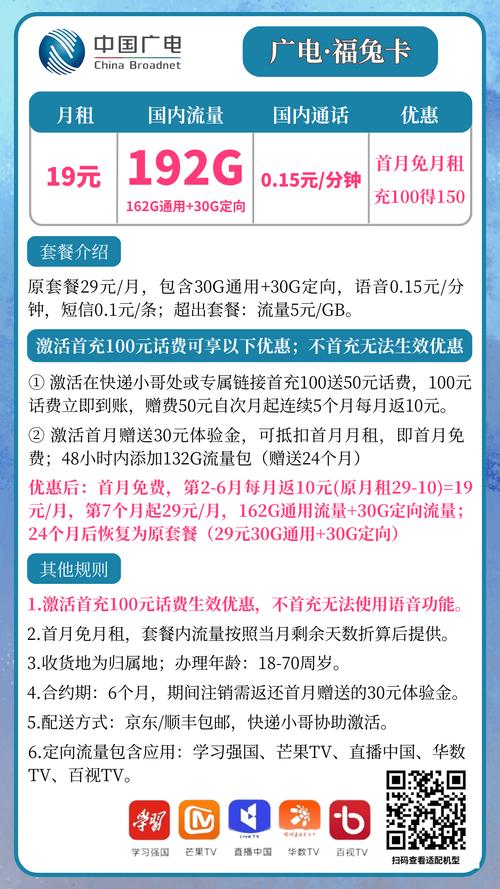 广电卡推荐套餐是什么意思?