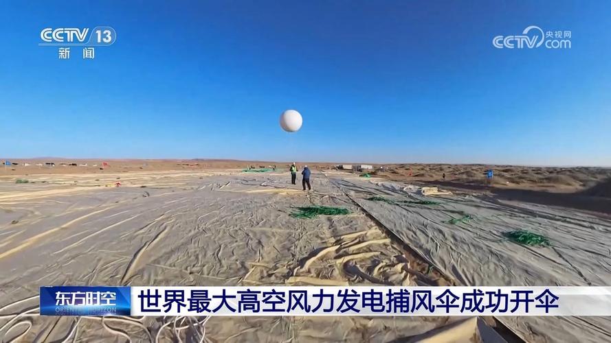 世界最大高空风力发电捕风伞开伞