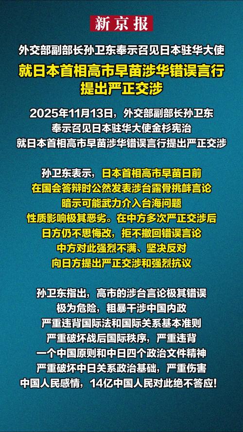 中国驻日大使奉示约见日方官员