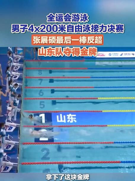 山东队夺得男子4x200米自接力金牌