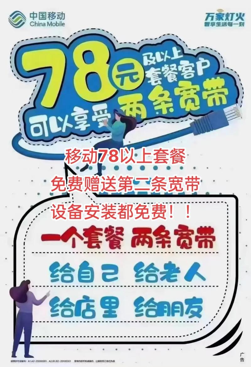 套餐送2条宽带如何使用？能否共享使用？