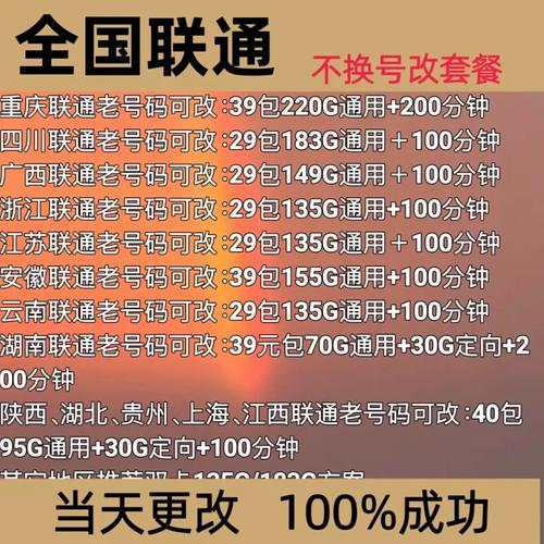 合约内怎么改套餐联通卡?