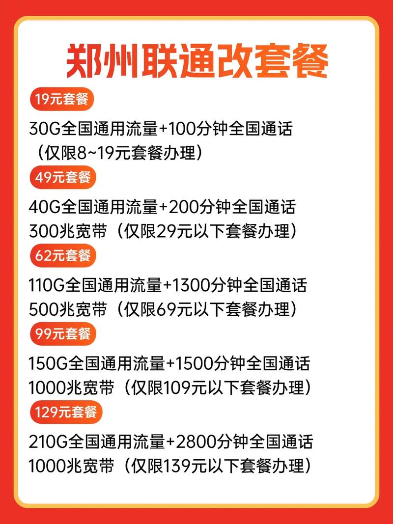 联通卡原号码套餐怎么改?