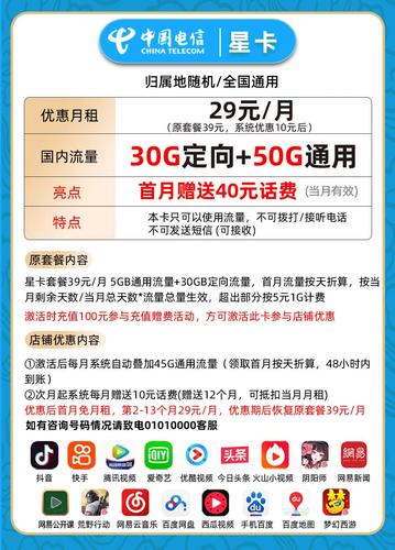 广东电信星卡套餐包含哪些app？
