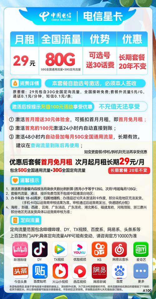 怎么开电信星卡套餐流量？资费如何计算？