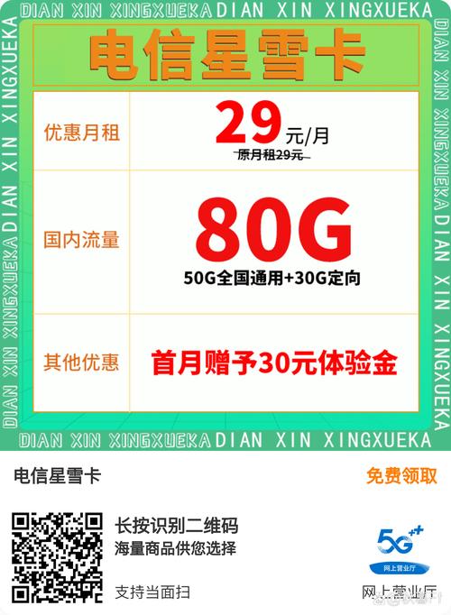 电信卡有哪些30g套餐？