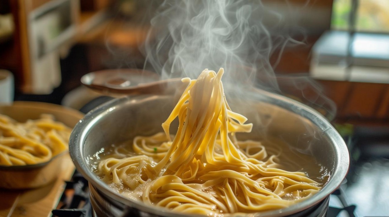 煮宽带面时，水温、火候和时长如何掌握？哪些烹饪技巧能保证面条Q弹不糊？